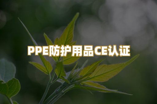 PPE防护用品CE认证